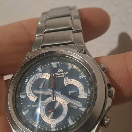Ρολόι χειρός Casio EF-525D-1AVEF μεταχειρισμένο ασημί ανδρικό