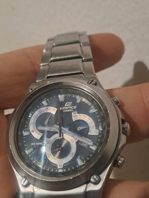 Ρολόι χειρός Casio EF-525D-1AVEF μεταχειρισμένο ασημί ανδρικό