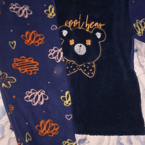 Fleece pajamas for 11-12 years like new, blue