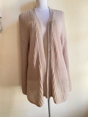 H&M cardigan like new, beige taupe, loose fit, size small