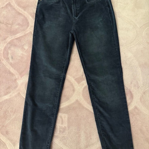 Massimo Dutti women's slim corduroy pants blue like new