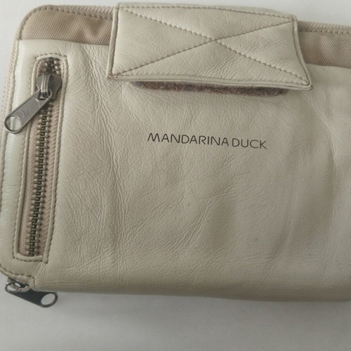Mandarina Duck travel organizer used, beige, 25x18 cm