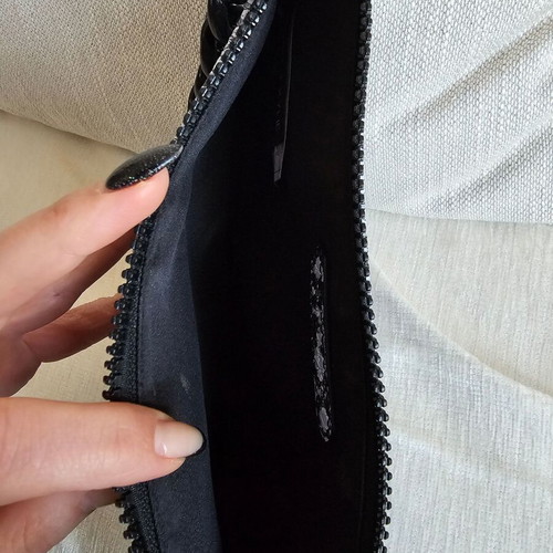 Kendall and Kylie shoulder leather bag croco style like new