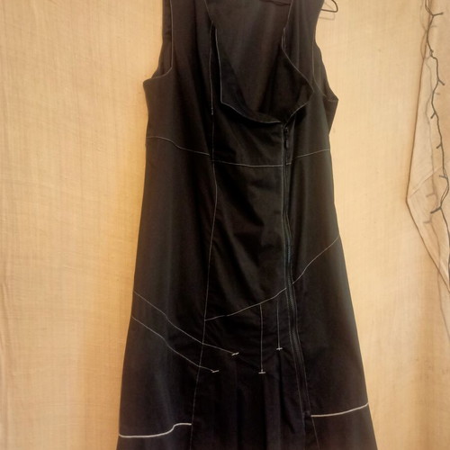 Jensen black dress, 65% cotton, size 42