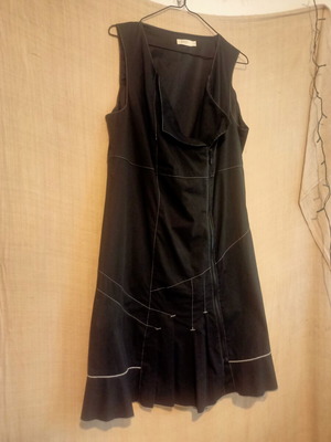 Jensen black dress, 65% cotton, size 42