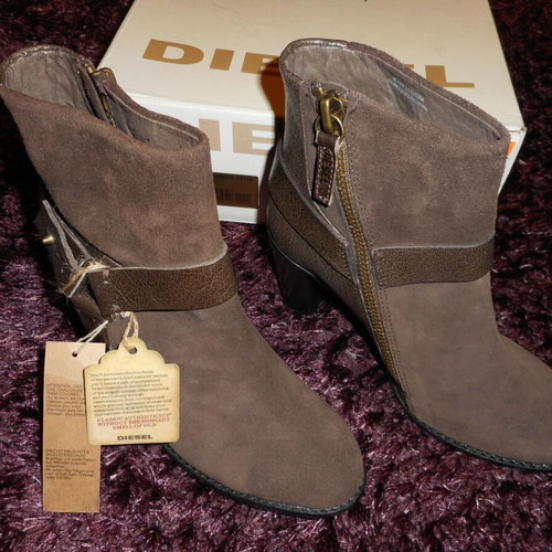Diesel brown heeled shoes new, size 38
