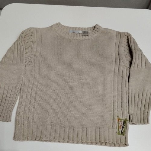 La Redoute beige knitted sweater 6 years 100% cotton