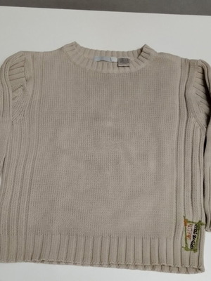 La Redoute beige knitted sweater 6 years 100% cotton