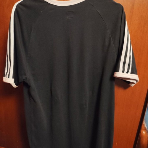 Adidas T-shirt μαύρο με ρίγες μέγεθος L μεταχειρισμένο