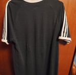 Adidas T-shirt μαύρο με ρίγες μέγεθος L μεταχειρισμένο