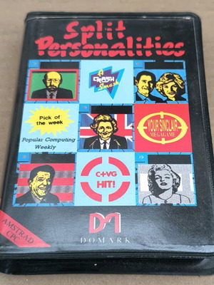 Split Personalities Domark Amstrad cassette like new