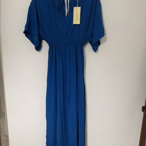 Plus Size φόρεμα μπλέ γυναικείο XXL καινούργιο, μακρύ με λάστιχο στη μέση