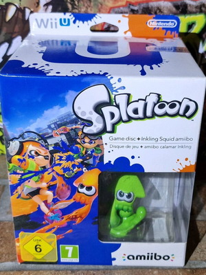 Splatoon Big Box Limited Edition Nintendo Wii U Game Amiibo Inkling Squid new sealed