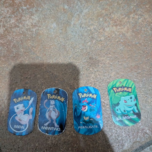 Pokemon metal tags used