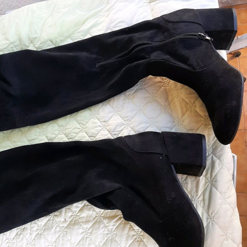 Corina suede boots like new, black, size 39