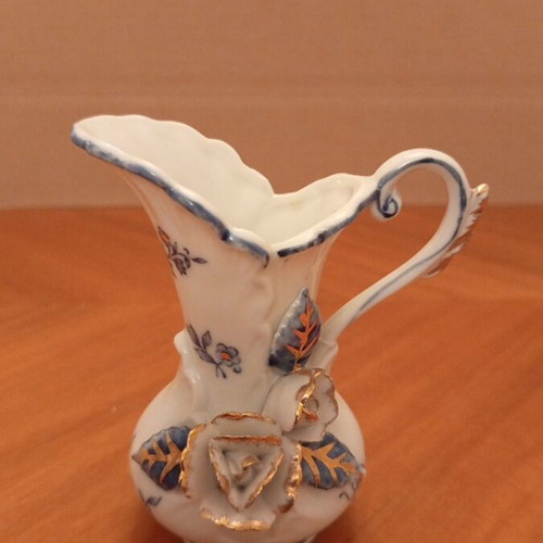 Vintage Tajimi Pottery Japan miniature porcelain pitcher Mino ware
