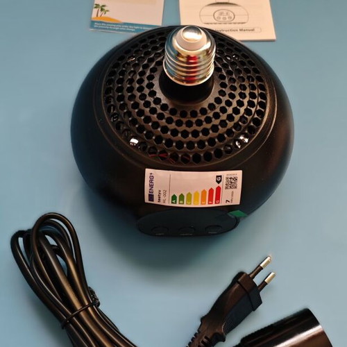 Heating lamp for reptiles with UVA/UVB and timer new