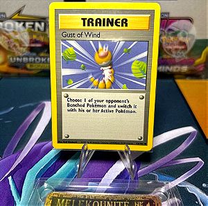Pokemon trainer card base set(gust of wind)