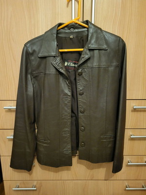 Leather jacket Hountalas like new, brown, size M