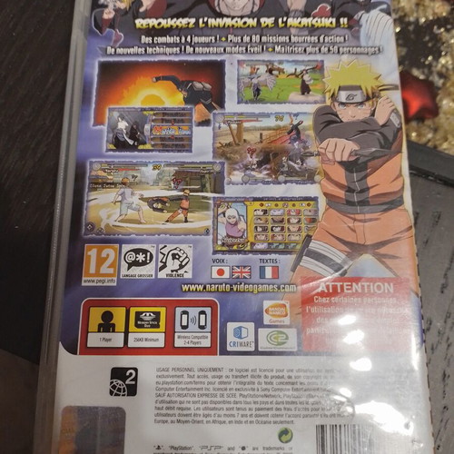Naruto Heroes 3 PSP game new