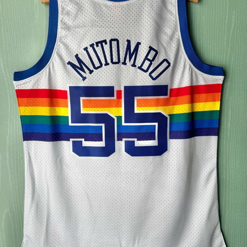 Dikembe Mutombo Denver Nuggets jersey new, size large