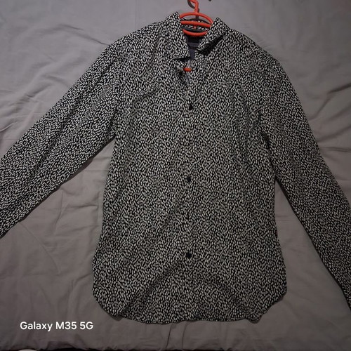 Hugo Boss shirt, white and black, size S