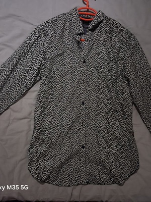 Hugo Boss shirt, white and black, size S