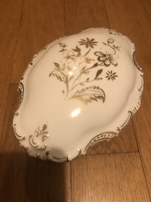 GDA Limoges Antique Jewelry Box used, porcelain, 1900-1920