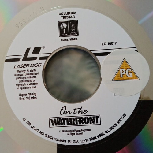 On the Waterfront LaserDisc like new, drama