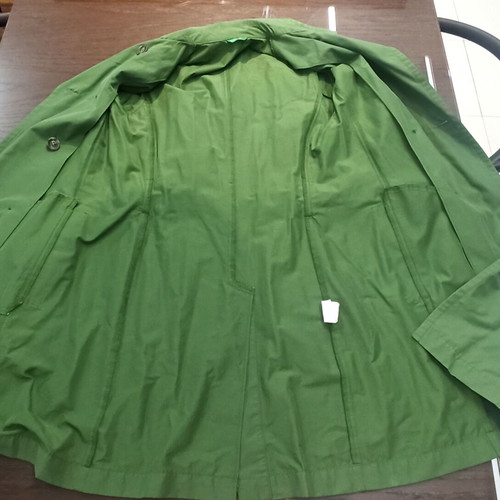 Benetton women's trench coat used green size S