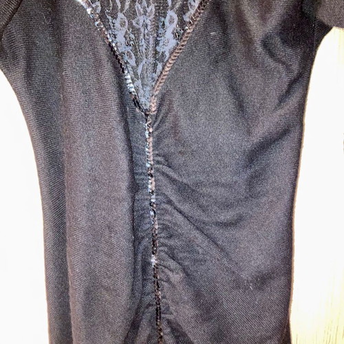 Wool dress used with lace black size M