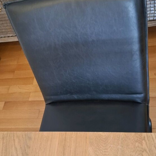 Dining chairs leather like new, set of 6