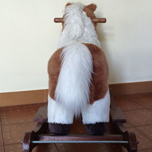 Vintage Mulholland & Bailie rocking horse used with wooden base