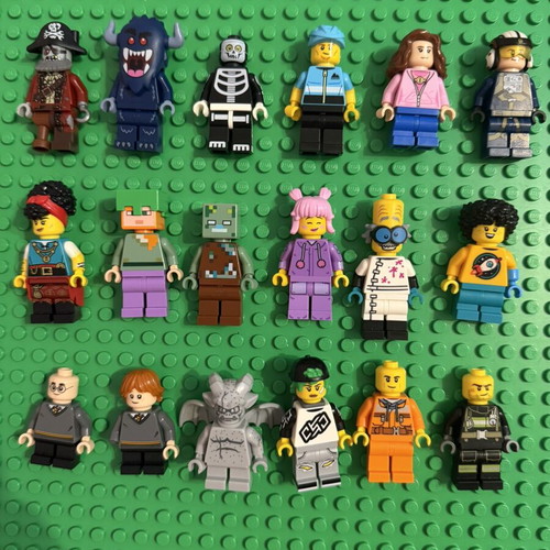 Lego minifigures lot used, various series