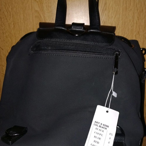Crossbody bag new, black color, convertible to backpack