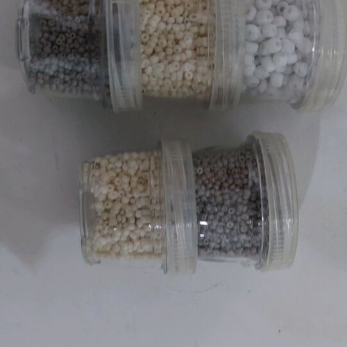Seed Beads Set like new, various colors with storage containers