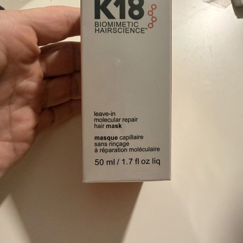 K18 Biomimetic Hairscience Leave-In Molecular Repair Hair Mask 50ml new, sealed
