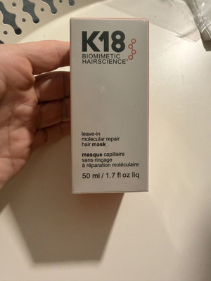 K18 Biomimetic Hairscience Leave-In Molecular Repair Hair Mask 50ml new, sealed