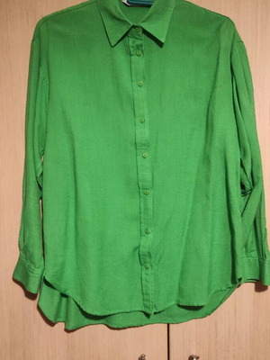 Stradivarius green oversize shirt like new, size M