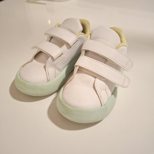 Adidas Bubble kids' sports shoes size 26 used, white mint pink
