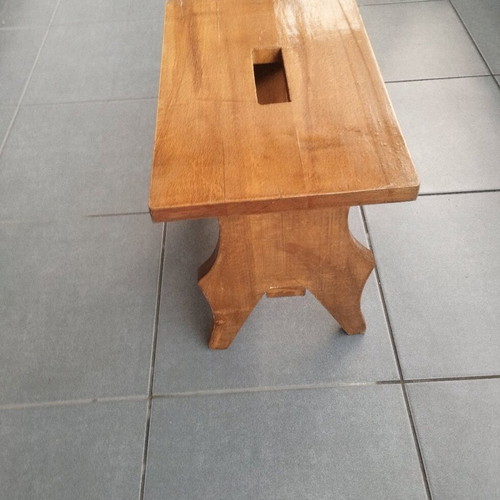 Handmade stool from solid wood, like new, 40x25x33cm