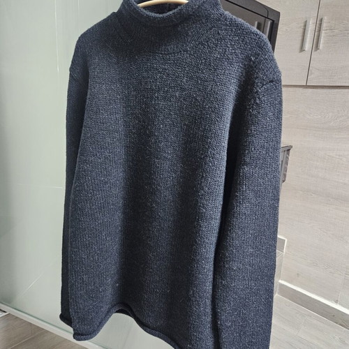 Funky Buddha turtleneck sweater, size Large, blue