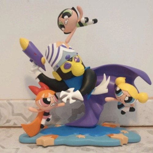 Grieco Collection Power Puff Girls statue new, rare, sealed, 2002