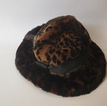 Vintage leopard fur hat like new