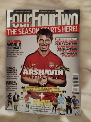 Four Four Two magazine used, September 2009 issue
