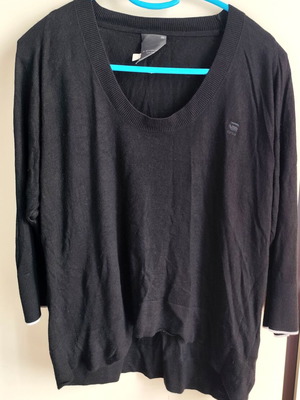 G-Star Raw blouse used, black, size M, thin wool blend