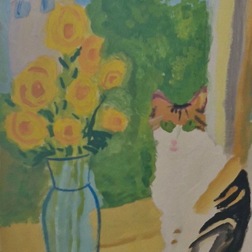 Cat and Vase painting new
