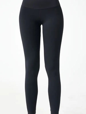 Women's high-waist black elastic lifting leggings new
