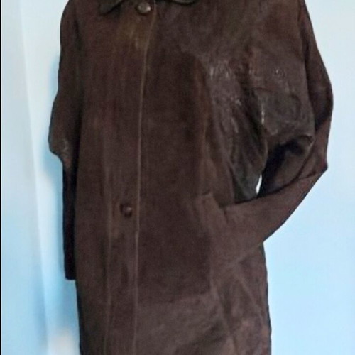 Natural suede / Vintage / Patchwork parka type coat