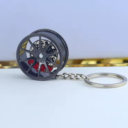 Keychain with Handbrake Wheel Red Sport Style new